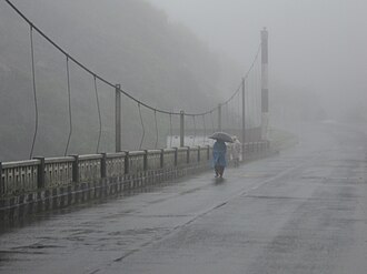 Cherrapunji monsoon landscape
