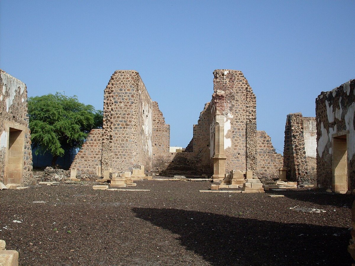 Ruins of the Sé Cathedral in Cidade Velha on Santiago Island, Cape Verde