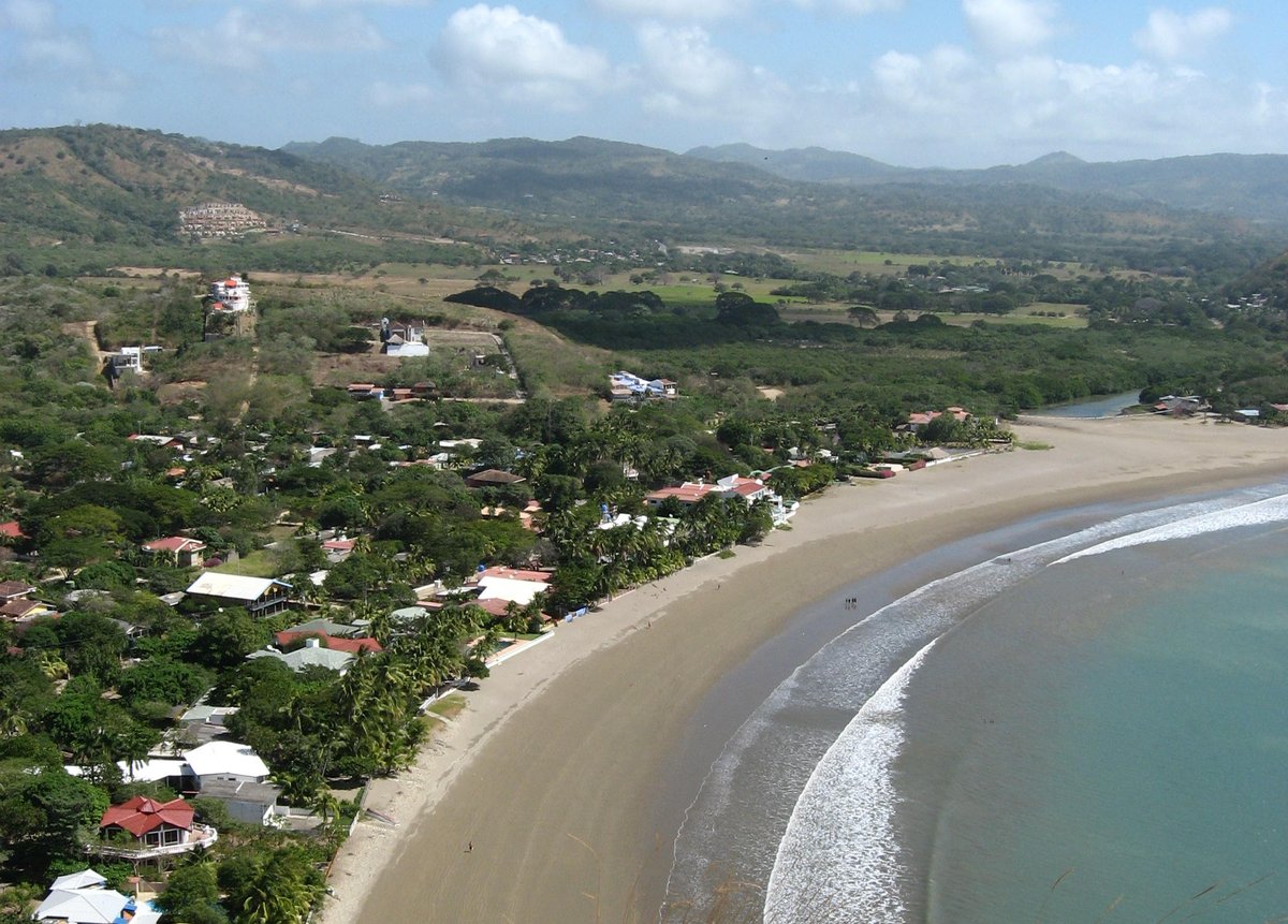 Bay and hillside town of San Juan del Sur on Nicaragua’s Pacific coast