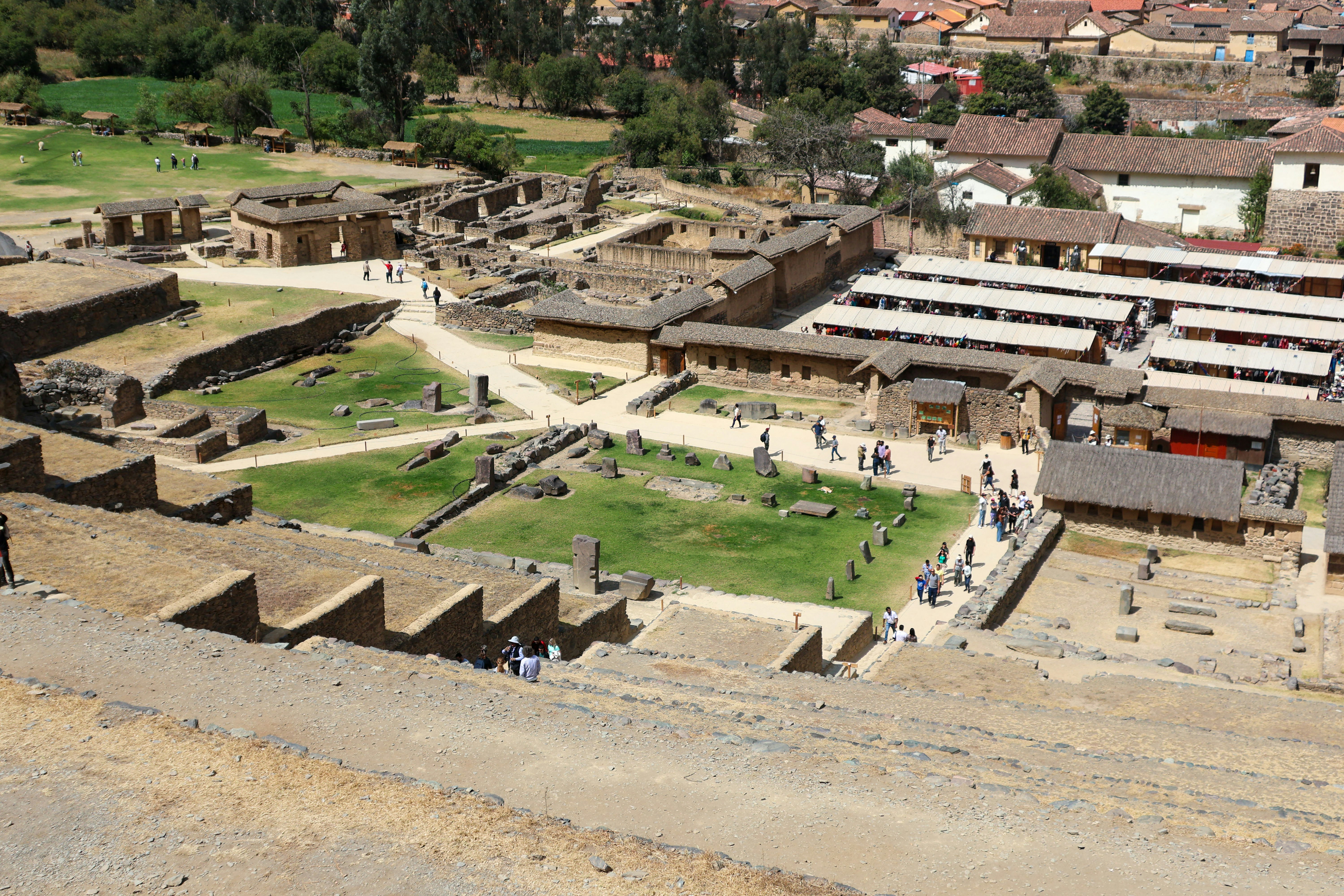 Sacred Valley terraces and mountains near Cusco Peru